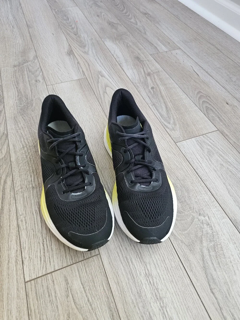 Lululemon - Blissfeel Black / Electric Lemon / White Running Shoes